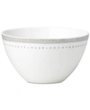 Kate Spade Charlotte Street West Grey Collection Soup/cereal Bowl In White