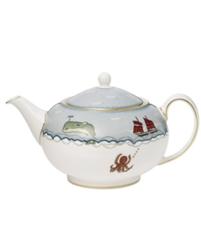Wedgwood Sailors Farewell Teapot 37.2 oz In Multi