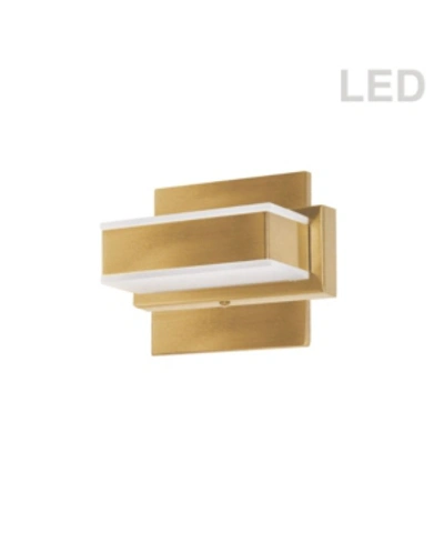 Dainolite 1 Light Led Wall Vanity Light In Gold-tone