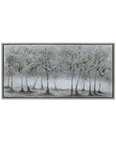 EMPIRE ART DIRECT SOLITARY FIELD TEXTURED METALLIC HAND PAINTED WALL ART BY MARTIN EDWARDS, 24" X 48" X 1.5"