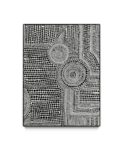 Giant Art Clustered Dots A Oversized Framed Canvas, 40" X 60" In Multi