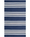 Ralph Lauren Hanover Stripe Lrl2461a Navy Outdoor Area Rug Collection In Navy