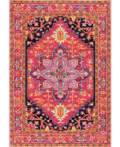 Nuloom Bodrum Fancy Persian Vonda 6'7" X 9' Area Rugs In Pink