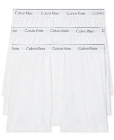 CALVIN KLEIN MEN'S 3-PACK COTTON CLASSICS KNIT BOXERS UNDERWEAR