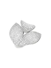 Pasquale Bruni Women's Giardini Segreti 18k White Gold & Diamond Pavé Leaf Wrap Ring