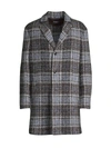 KITON PLAID SUEDE PATCH JACKET,400012903745