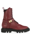 GIVENCHY EDEN LEATHER COMBAT BOOTS,400013307115