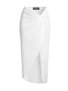 Chiara Boni La Petite Robe Aza Twist Coverup Skirt In White