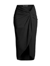 Chiara Boni La Petite Robe Aza Twist Coverup Skirt In Black