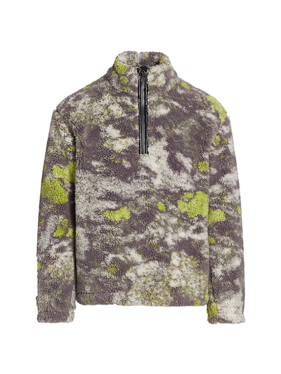 Alexander Mcqueen Storm Fleece Sweater In Lichen