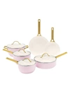 Greenpan Reserve Blush 10-piece Ceramic Non-stick Cookware Set In Pink