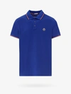 Moncler Twin Tip Polo Shirt In Blue