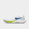 Nike Men's Air Zoom Pegasus 37 Low Top Running Sneakers In White/cyber/black/racer Blue