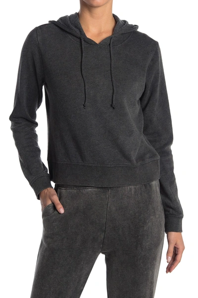 Threads 4 Thought Rose Mineral Wash Crop Hoodie In Carbon