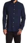 Nn07 Levon 5159 Slim Fit Flannel Button-down Shirt In Navy Blue