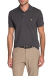 Brooks Brothers Solid Pique Slim Fit Polo In Charcoal