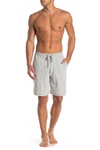 Daniel Buchler Heathered Knit Shorts In Gry Heath