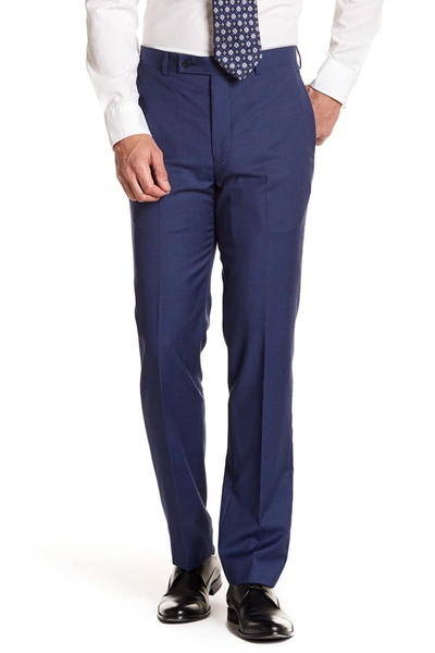 Calvin Klein Solid Bright Blue Wool Suit Separates Pants