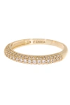 Nordstrom Rack Thin Cz Pave Band In Clear- Gold