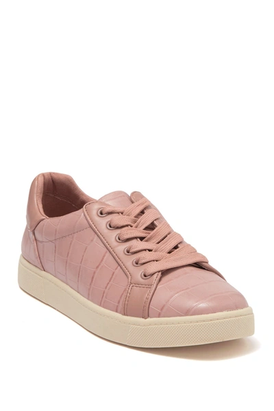 Circus By Sam Edelman Devin Croc Embossed Sneaker In Cameo Pink Croco