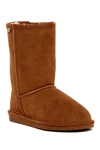 Bearpaw Emma Short Genuine Sheepskin Lined Boot In Hickory