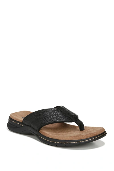 Dr. Scholl's Grant Leather Sandal In Black