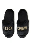 Dearfoams Bride And Bridesmaids Slide Slippers, Online Only In Black