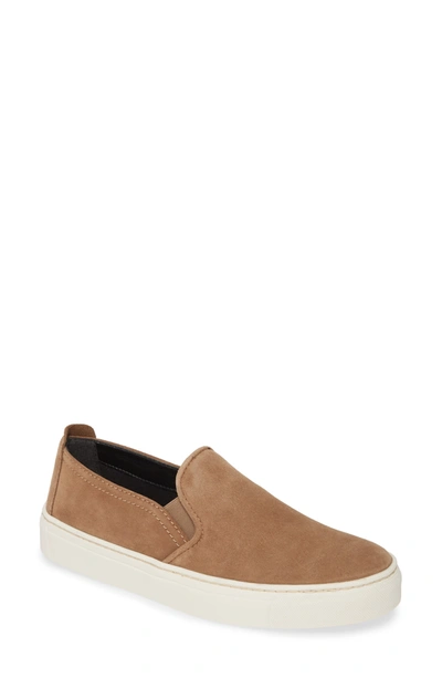 The Flexx Sneak Name Woven Slip-on Sneaker In Peanut Suede