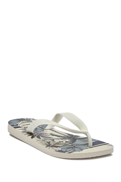 Havaianas Aloha Flip Flop In White/white/white