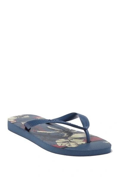 Havaianas Aloha Flip Flop In Indigo Blue