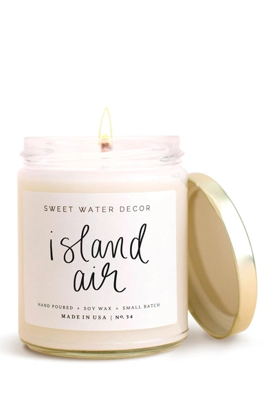 Sweet Water Decor Island Air 9 Oz. Soy Candle In White