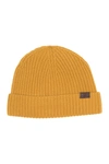 Hickey Freeman Cashmere Knit Cuffed Beanie In Gold