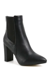 Catherine Catherine Malandrino Oliven Vegan Leather Pointed Toe Block Heel In Black Vega