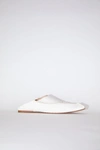 ACNE STUDIOS LEATHER SLIPPERS OFF WHITE