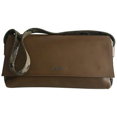 Pre-owned Fendissime Leather Mini Bag In Brown
