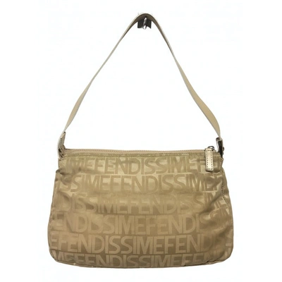 Pre-owned Fendissime Cloth Handbag In Beige