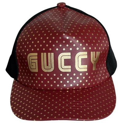 Pre-owned Gucci Hat In Burgundy