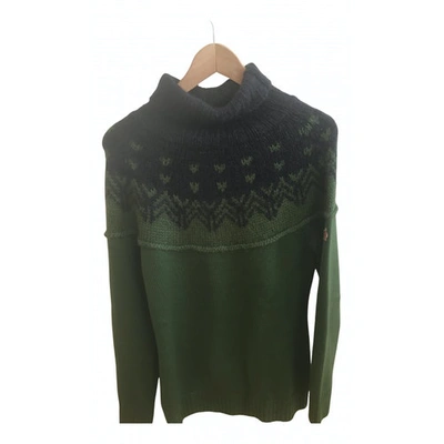 Pre-owned Moncler Wool Jumper In Green