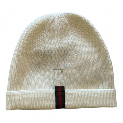 Pre-owned Gucci White Wool Hat