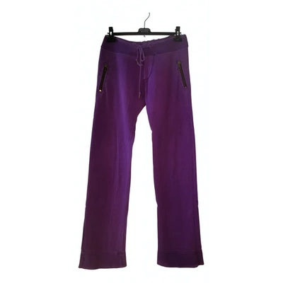 Pre-owned Dsquared2 Trousers In Purple