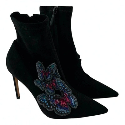 Pre-owned Sophia Webster Ankle Boots In Black