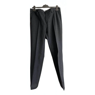 Pre-owned Bogner Wool Trousers In Anthracite