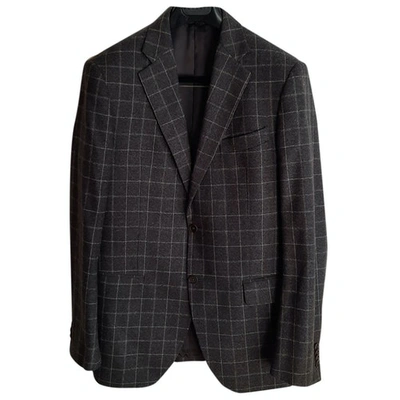 Pre-owned Tombolini Wool Jacket In Anthracite