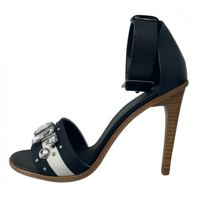 Pre-owned Tibi Black Leather Sandals