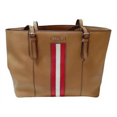 Pre-owned Bally Leather Tote In Brown