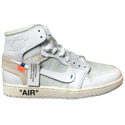 Pre-owned Nike X Off-white Air Jordan 1 White Leather Trainers