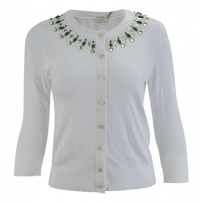 Pre-owned Kate Spade Jersey Top In White