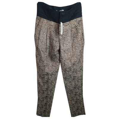 Pre-owned Iceberg Straight Pants In Gold