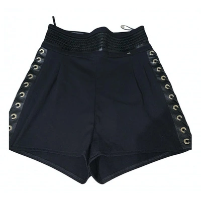 Pre-owned Elisabetta Franchi Black Synthetic Shorts