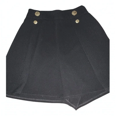 Pre-owned Elisabetta Franchi Black Cotton Shorts